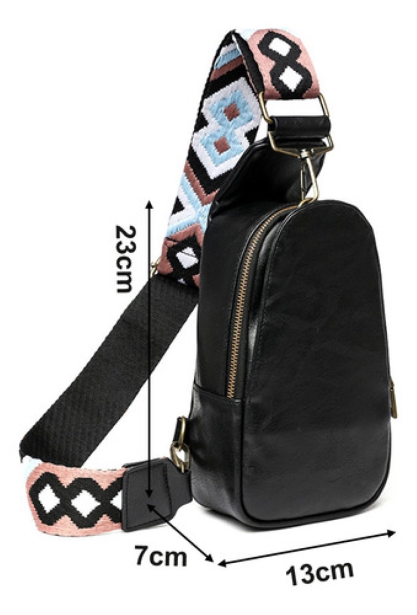 Mochilas Bolsos Cruzados De Pecho Negro
