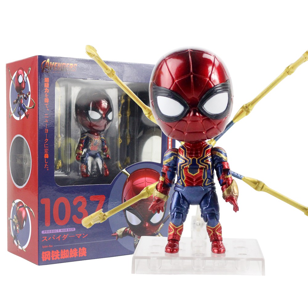 Iron Spider Man 1037 Spiderman Nendoroid Figura Avengers