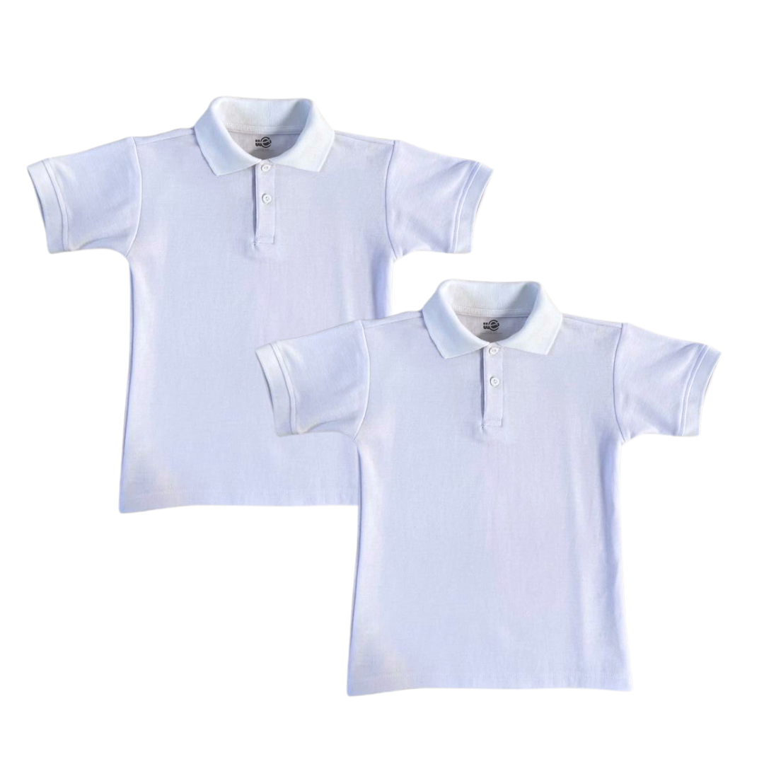 Playera Tipo Polo para Niñas-Niños, Tallas 4-16, Casual/ Sport / Escolar (x2 pzas)