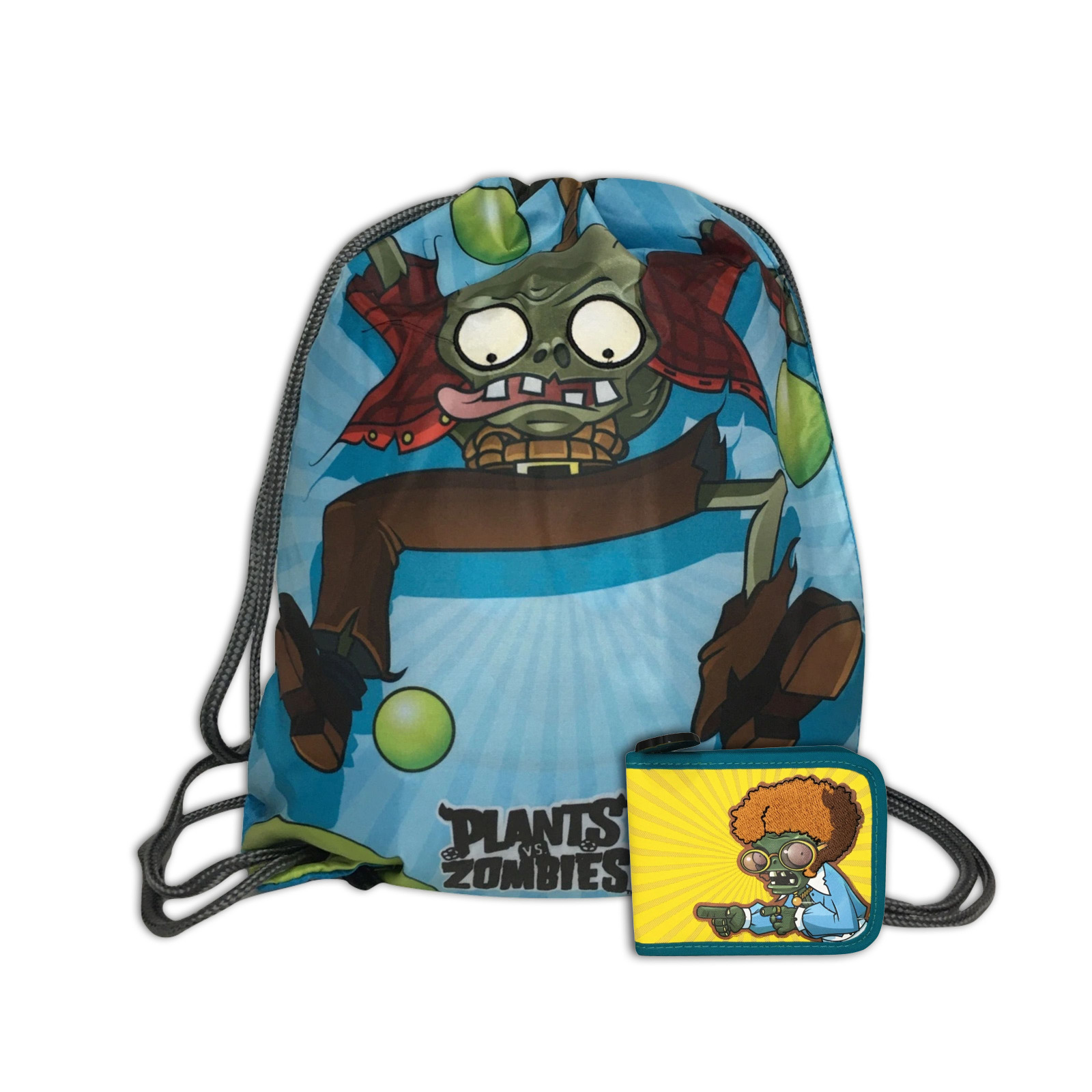 Kit Cartera y Morral Plantas Vs Zombies
