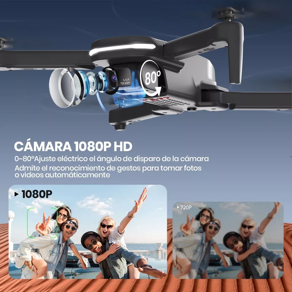 Dron Hs280 Drone Con Cámara Para Niños Adultos