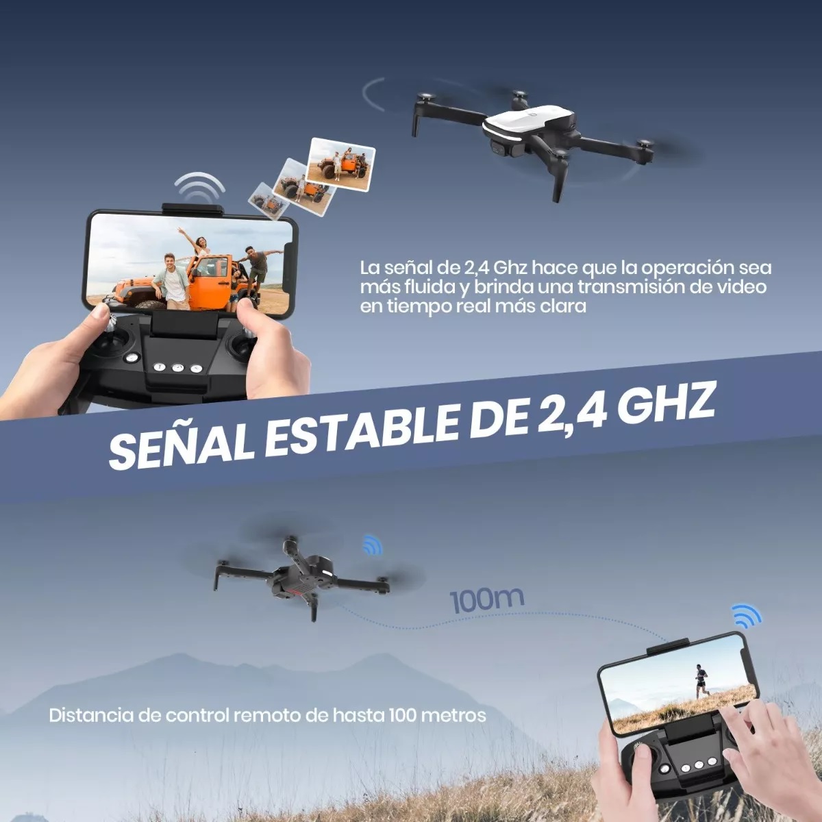 Dron Hs280 Drone Con Cámara Para Niños Adultos