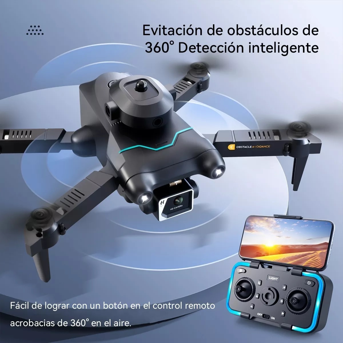 Mini Dron Control Remoto S96 Cámara Doble 4k Hd 3 Baterías