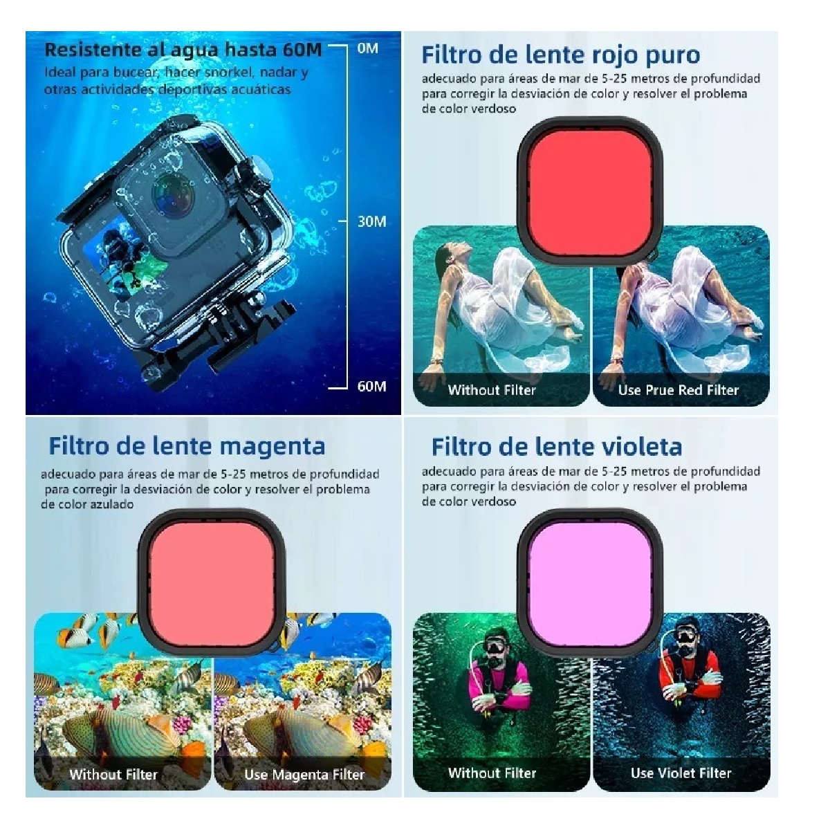 Kit De Accesorios Carcasa Cámara Funda Para Gopro 11 10 9