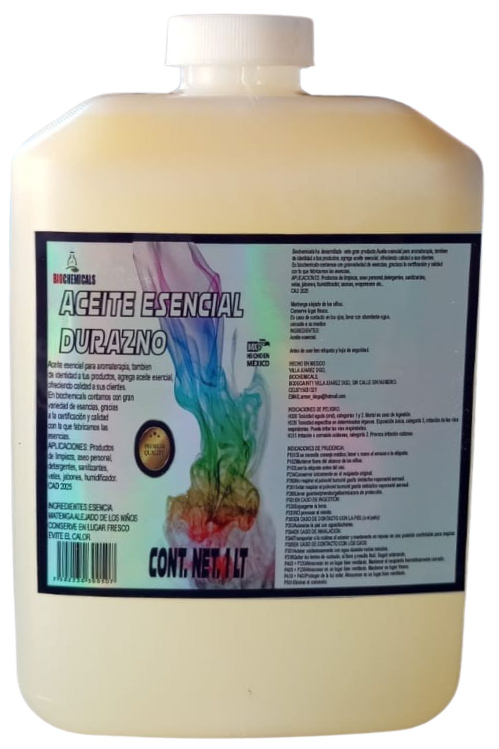 ACEITE ESENCIAL AROMA DURAZNO 1 LTO