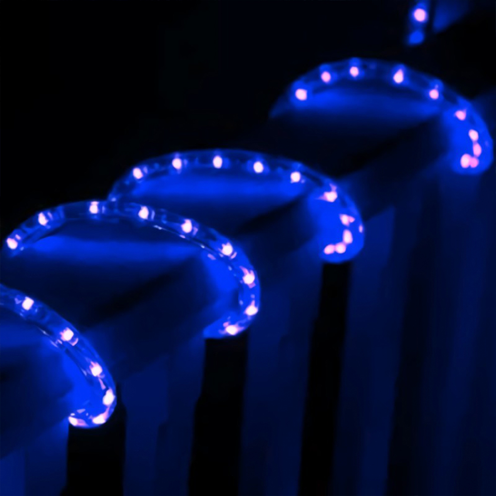 Manguera Decorativa Luz Led Azul Uso Exterior/Interior Cable Recubierto Gel 10 m