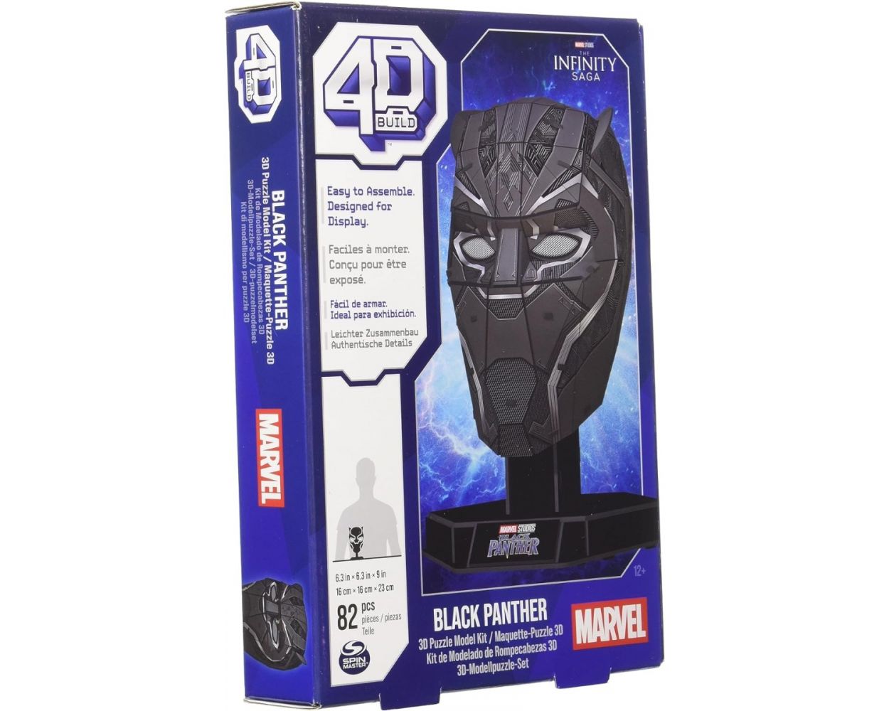4D Build Rompecabezas Pantera Negra de Marvel