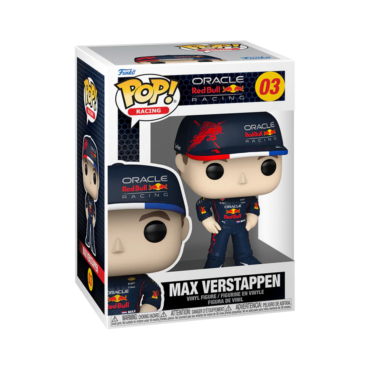 Funko Pop Max Verstappen #03 Formula 1 Oracle Red Bull Racing Figura Original