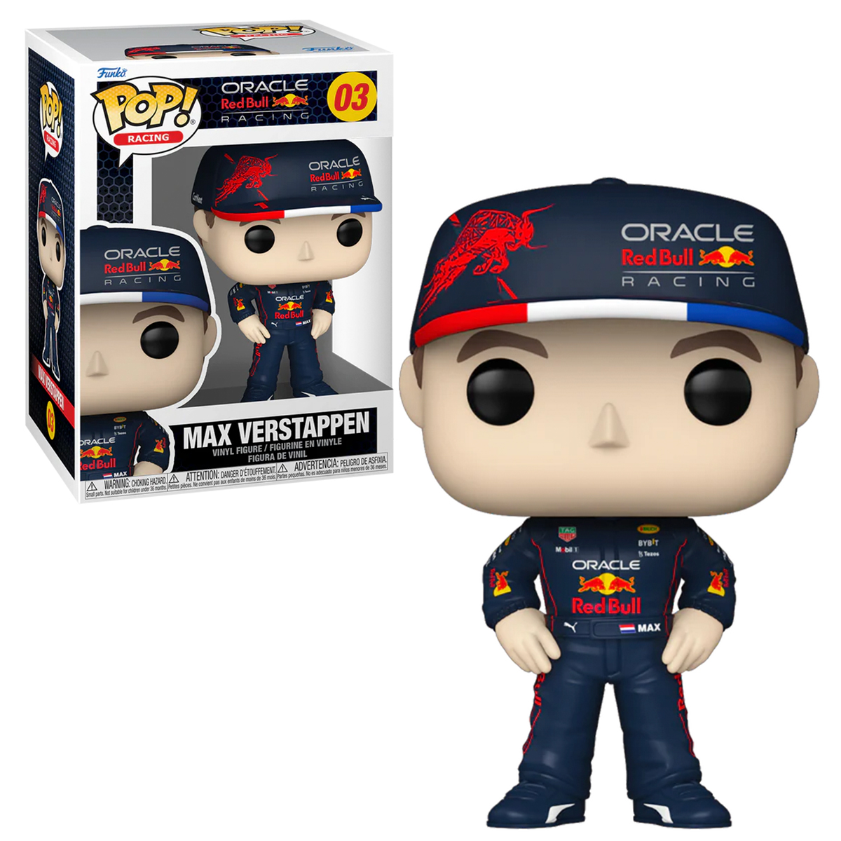 Funko Pop Max Verstappen #03 Formula 1 Oracle Red Bull Racing Figura Original