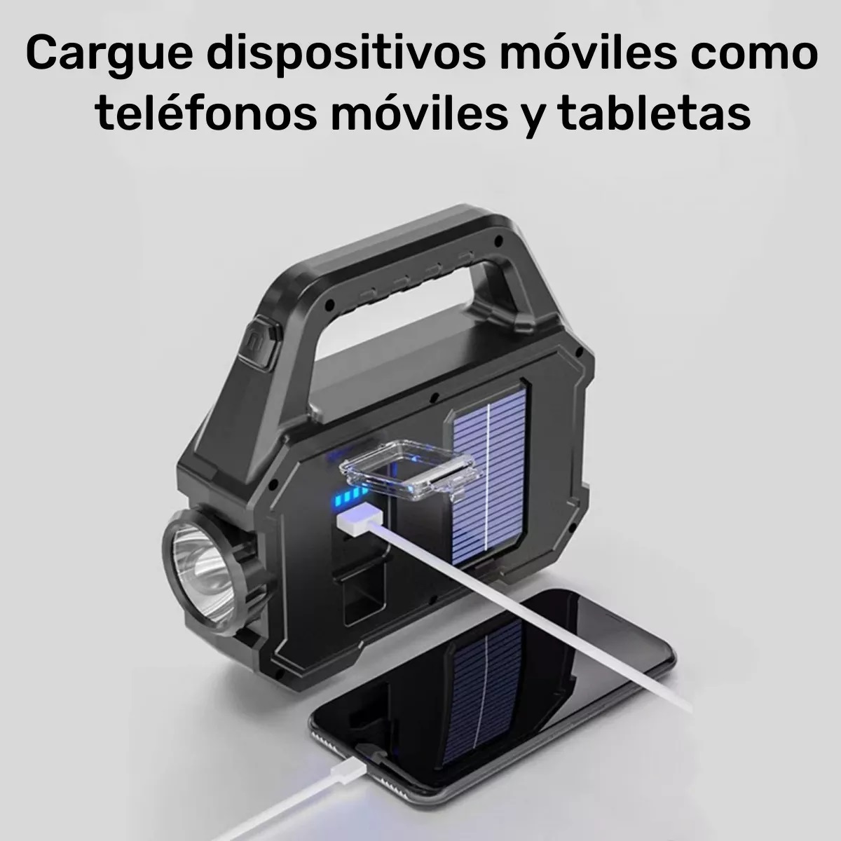 Lámpara Recargable De Trabajo Tipo Led De Mano P/campamento