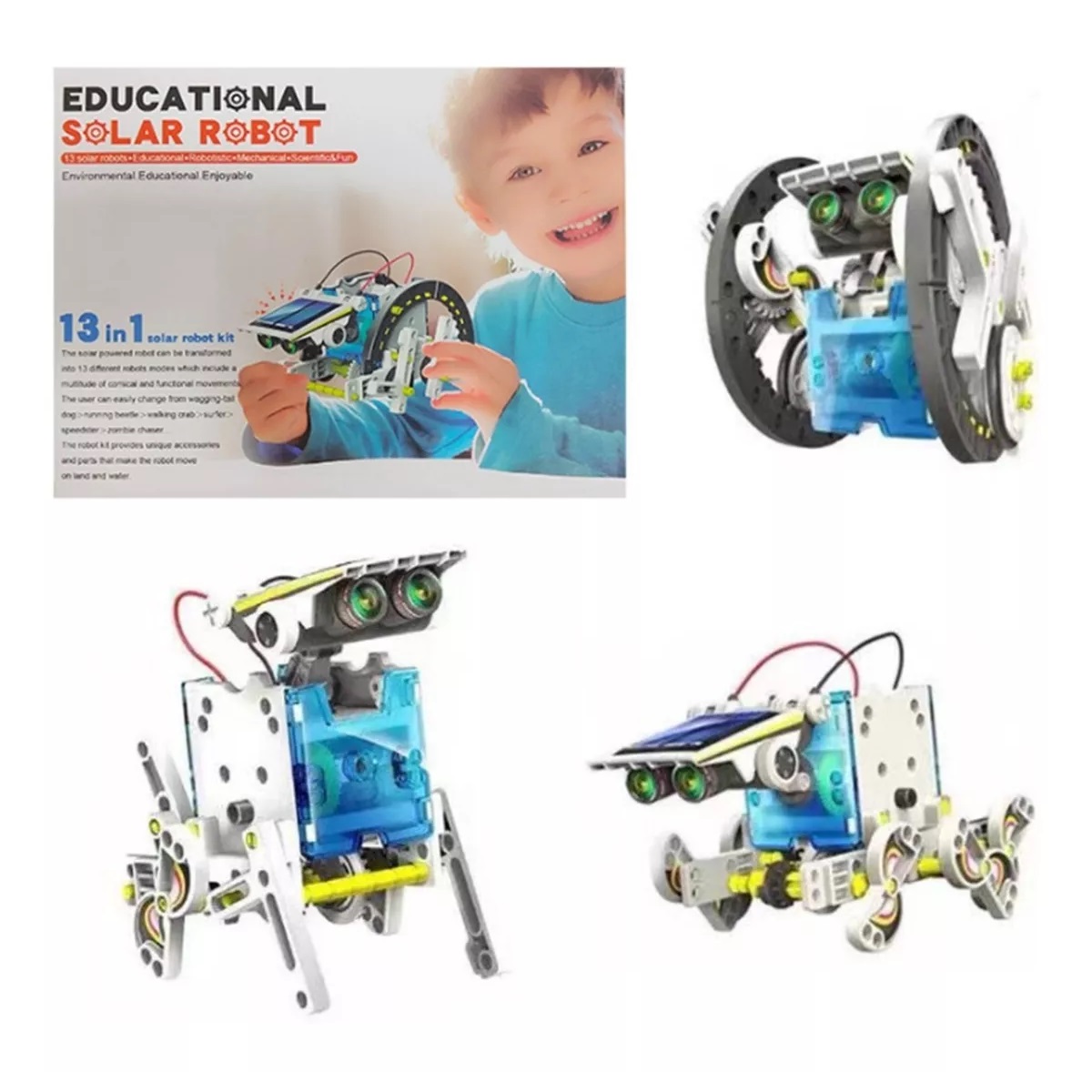 Kit De Robot Solar Didáctico De Juguete Para Niños