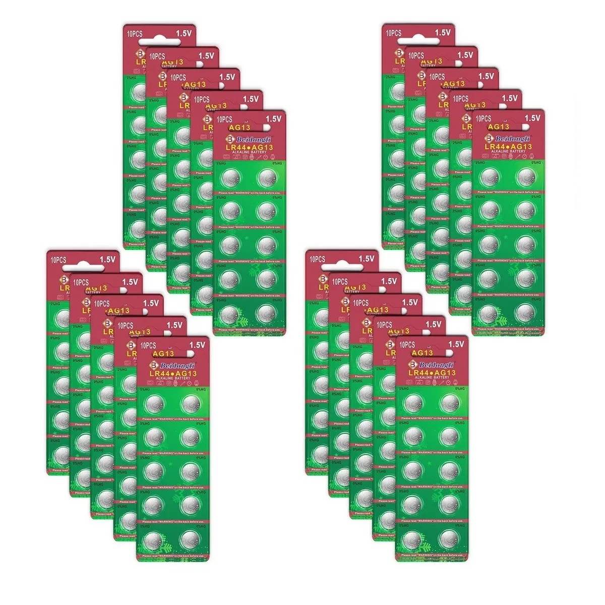 Kit Pila Bateria Lr44 A76 Ag13 357 L1154 Cpu Relo 200 Pilas