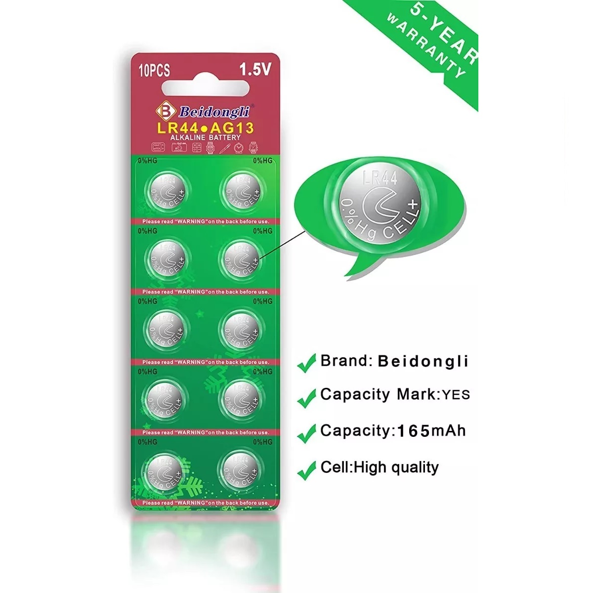 Kit Pila Bateria Lr44 A76 Ag13 357 L1154 Cpu Relo 200 Pilas