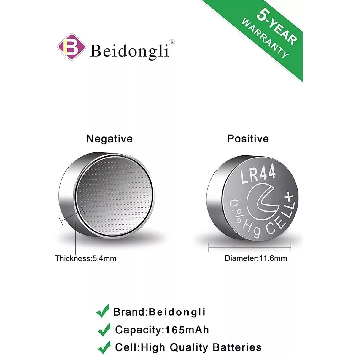 Kit Pila Bateria Lr44 A76 Ag13 357 L1154 Cpu Relo 200 Pilas