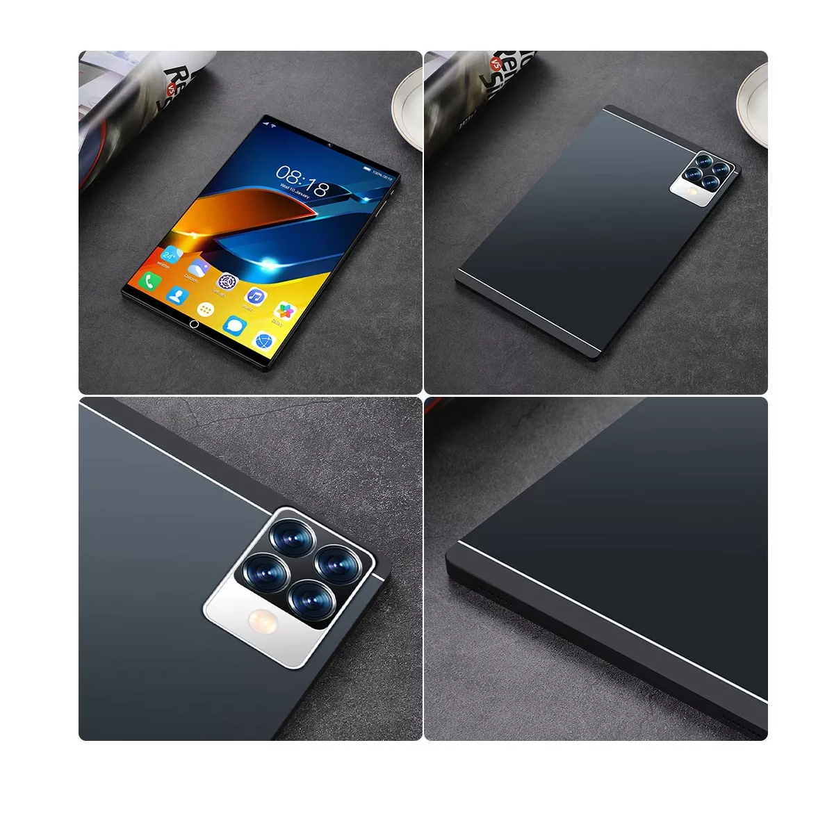 Tablet 12+512gb Memoria Ram Android 11 Pad Bluetooth Negro