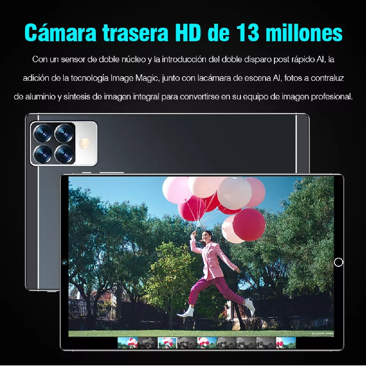 Tablet 12+512gb Memoria Ram Android 11 Pad Bluetooth Negro