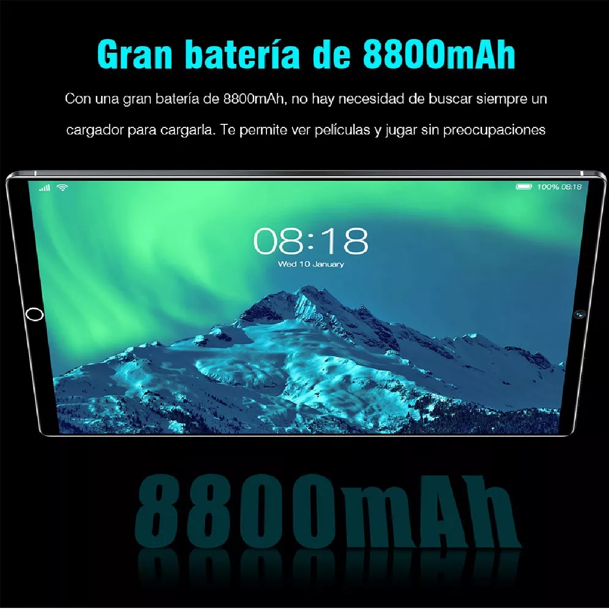 Tablet 12+512gb Memoria Ram Android 11 Pad Bluetooth Negro