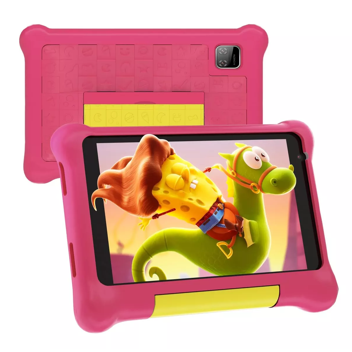 Tablet Infantil De 7 Pulgadas Con Android 12 Y 32 GB | Control Parental Kidoz Y Funda De Silicona, Pantalla Con Baja Luz Azul