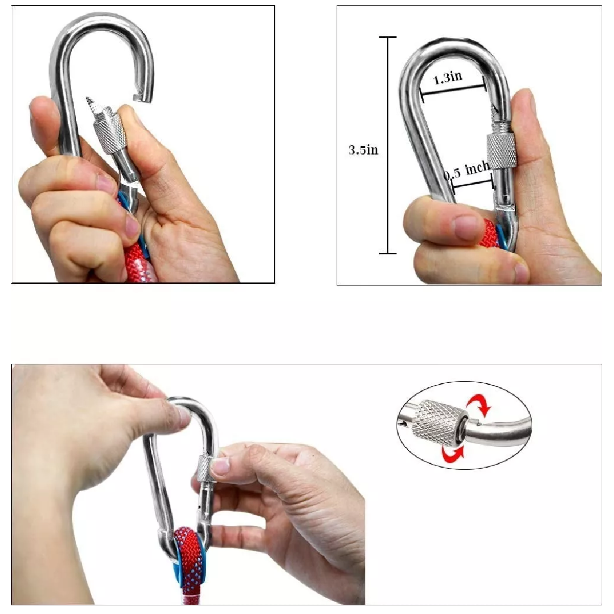 Cuerda Paracord De 12mm Para Escalada De Montaña, 10 M Azul