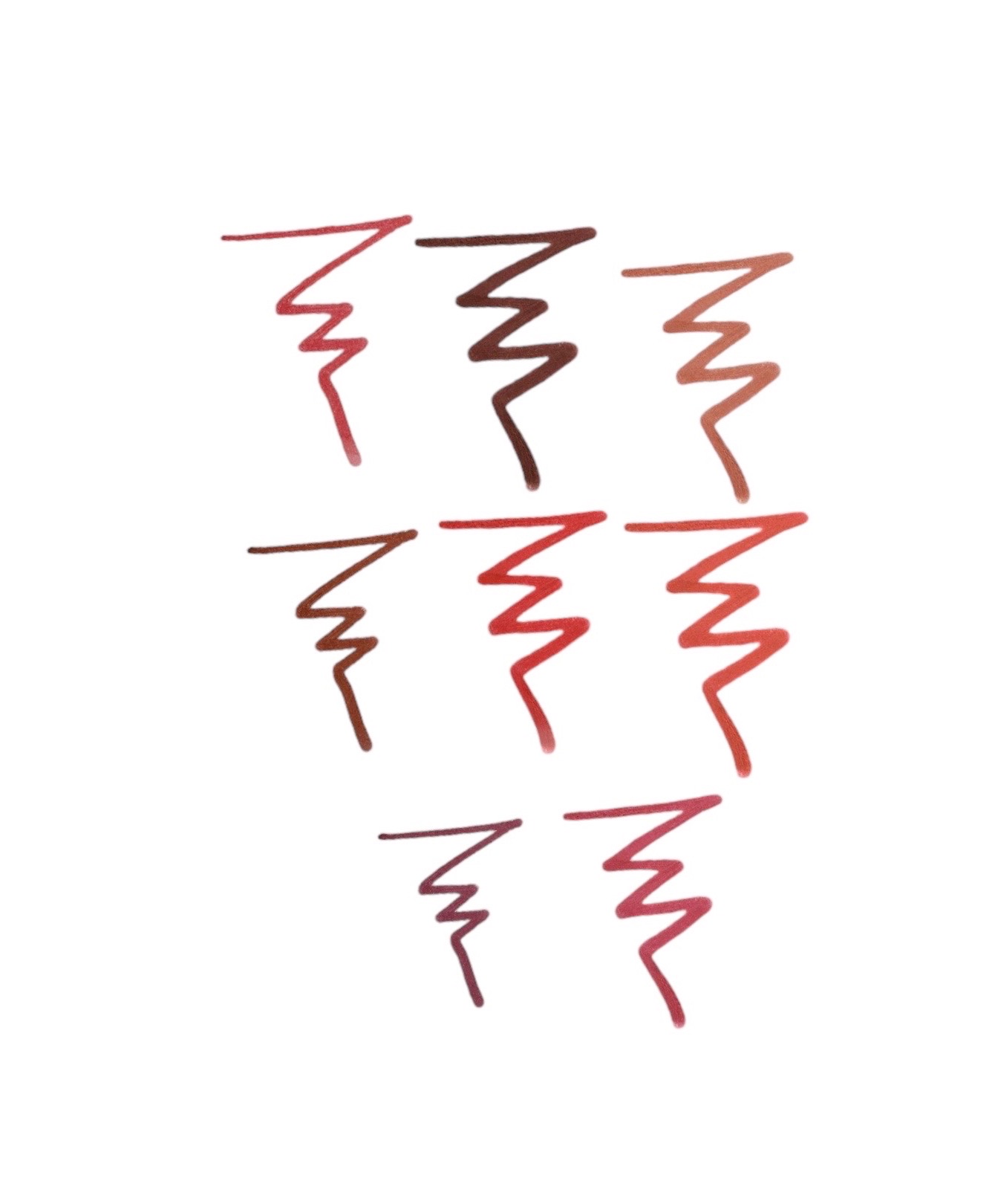 Kit Bissu De Delineador Tintaline Para Labios 8 piezas