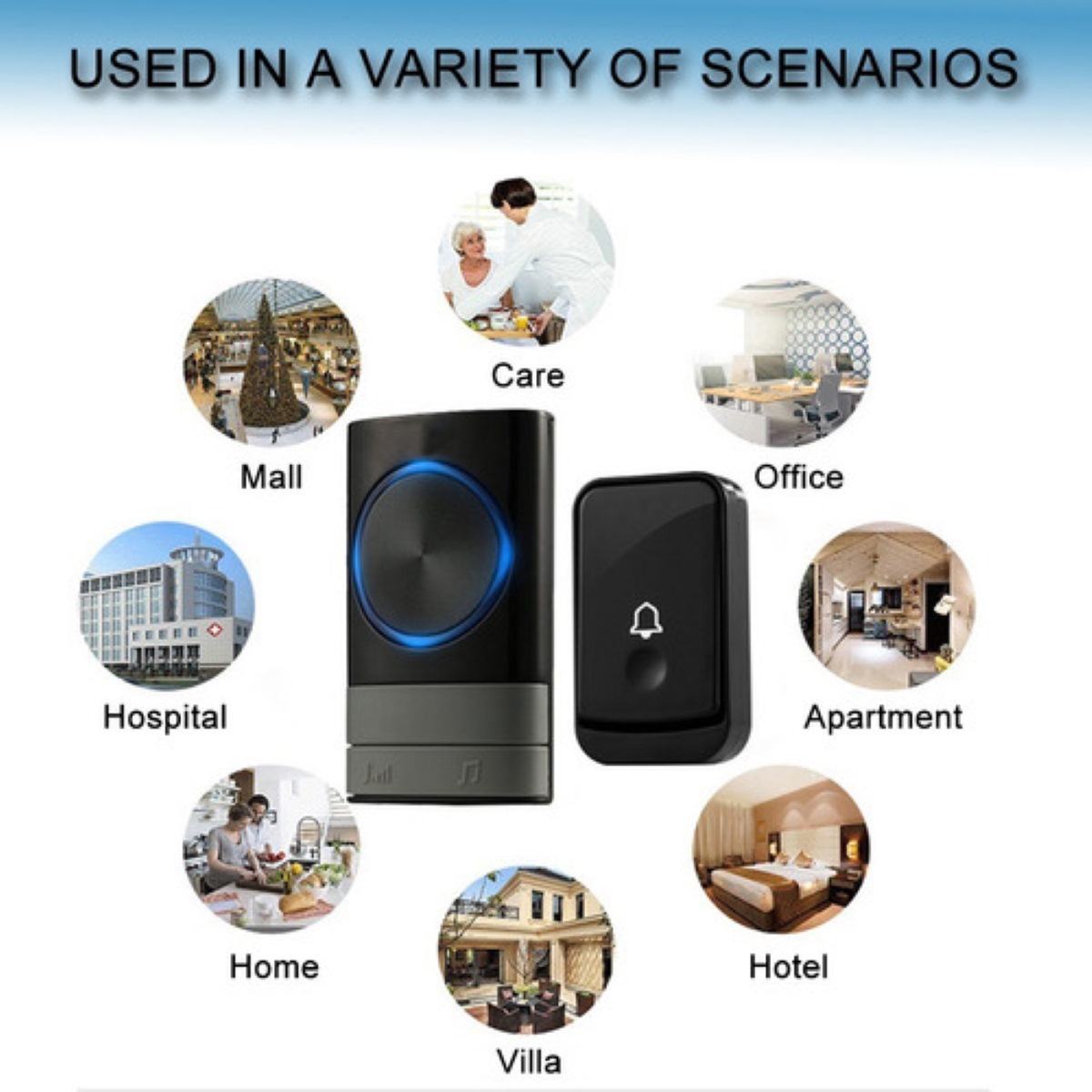 Sensor Inteligente Wifi Con Alarma Seguridad Blanco
