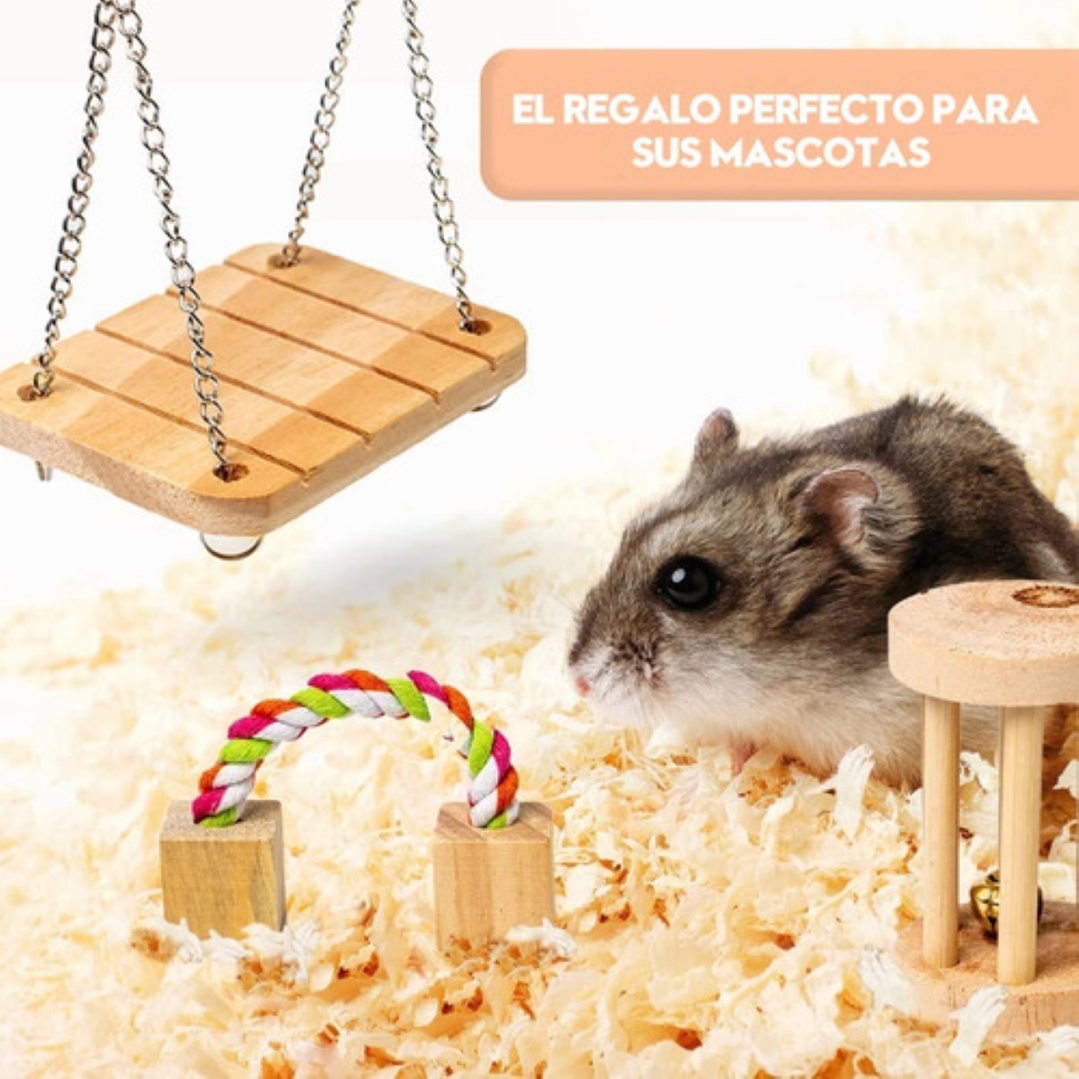 Juego De Juguetes Masticar Para Mascota 10pzs Marron Claro