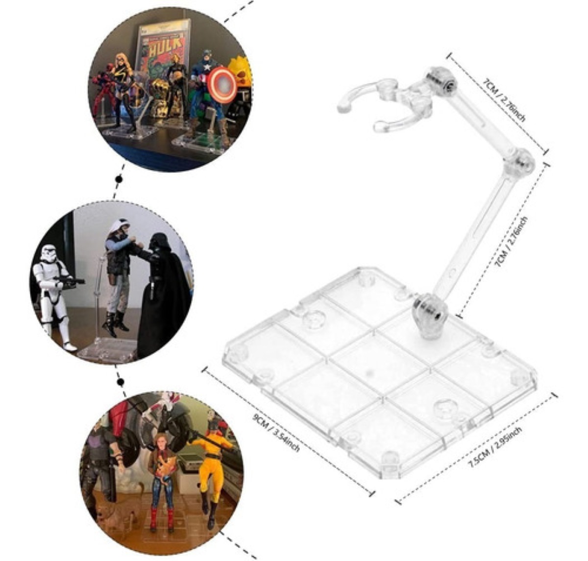 10pcs Base Soporte Para Figuras De Acción Marvel