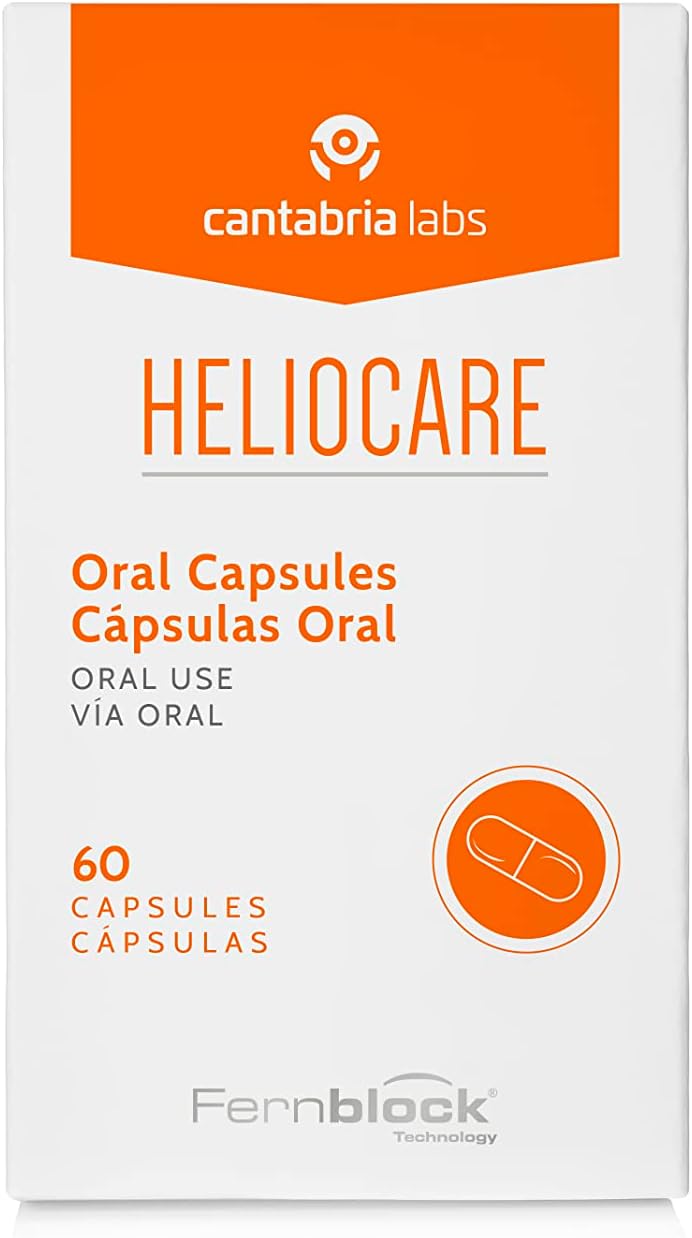 Heliocare - Protector Solar Oral neutraliza rayos UV y efecto antioxidante - 60 caps
