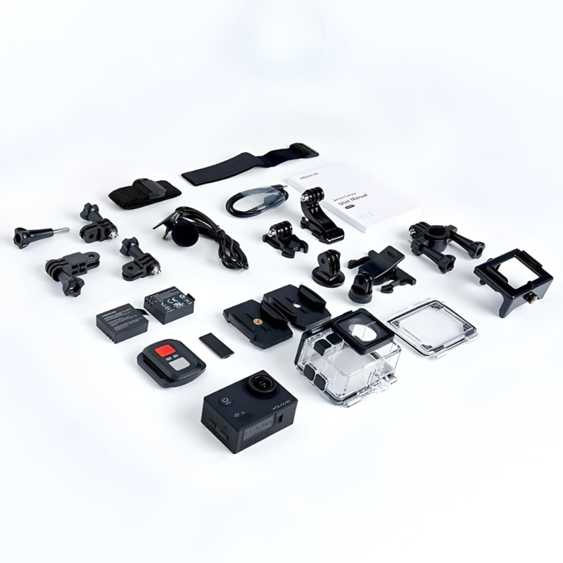 Wolfang Cámara De Acción Deportiva Wifi 4k 20mp Con Micrófono Externo