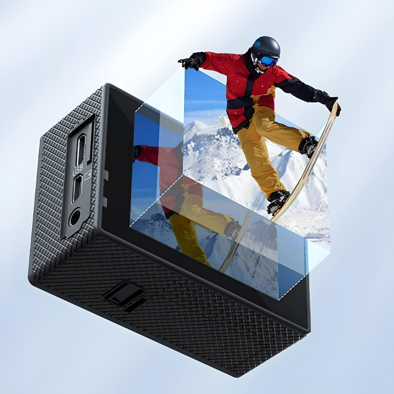 Wolfang Cámara De Acción Deportiva Wifi 4k 20mp Con Micrófono Externo