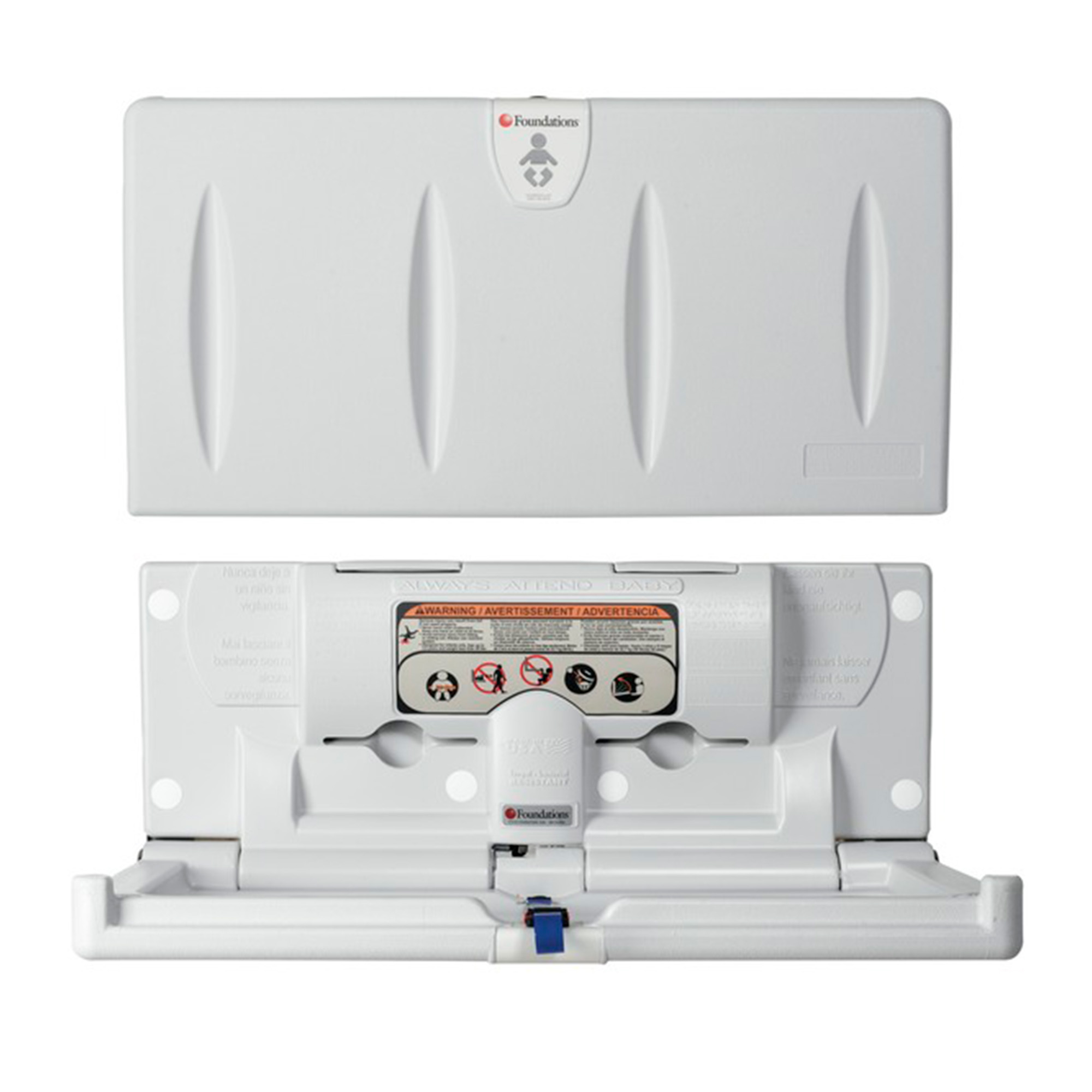 Cambiador De Pañales Bebe Plegable Horizontal Y Rigido Para Pared