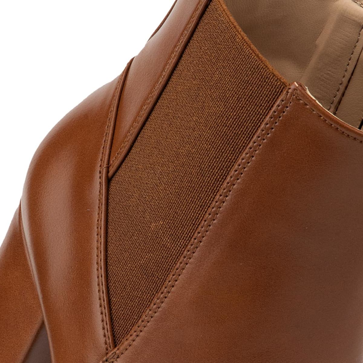 Botas de vestir marca Sao Paulo, color cognac con plataforma y tacón, mod. 1109991