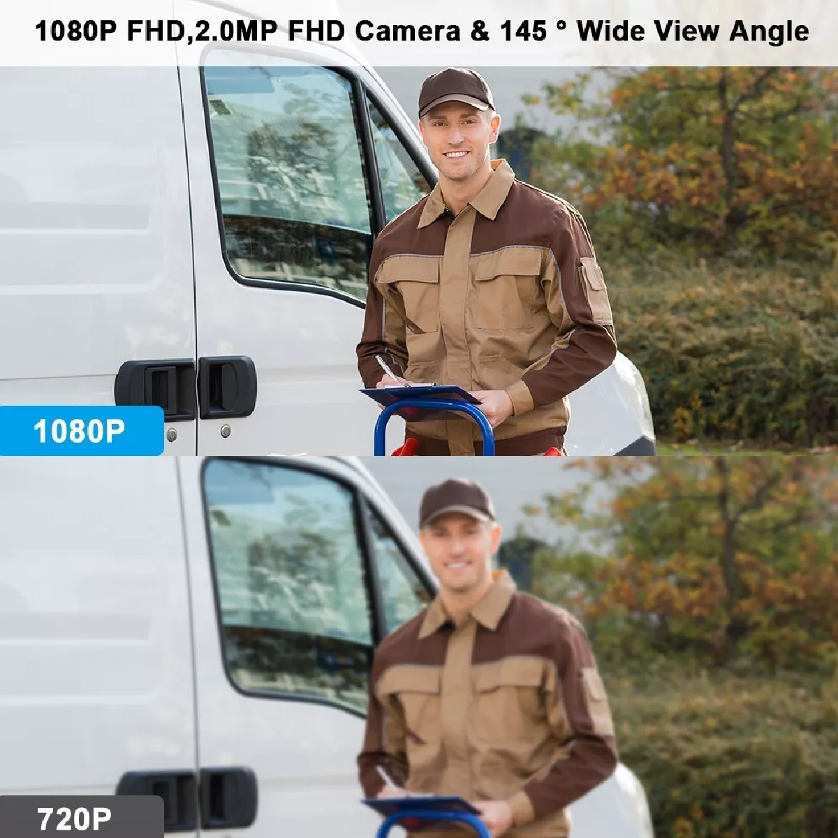 Timbre Con Cámara Inalámbrica 1080p Hd Con Visión Nocturna