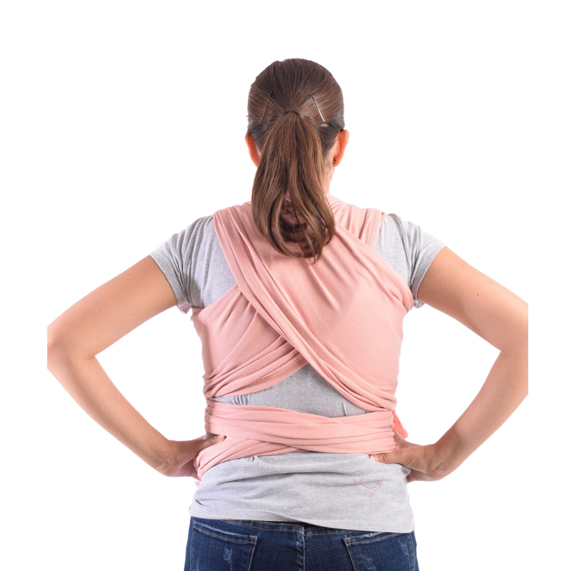 Rebozo Fular Semielástico Changuitos Portabebé 10 Colores Color Palo de Rosa