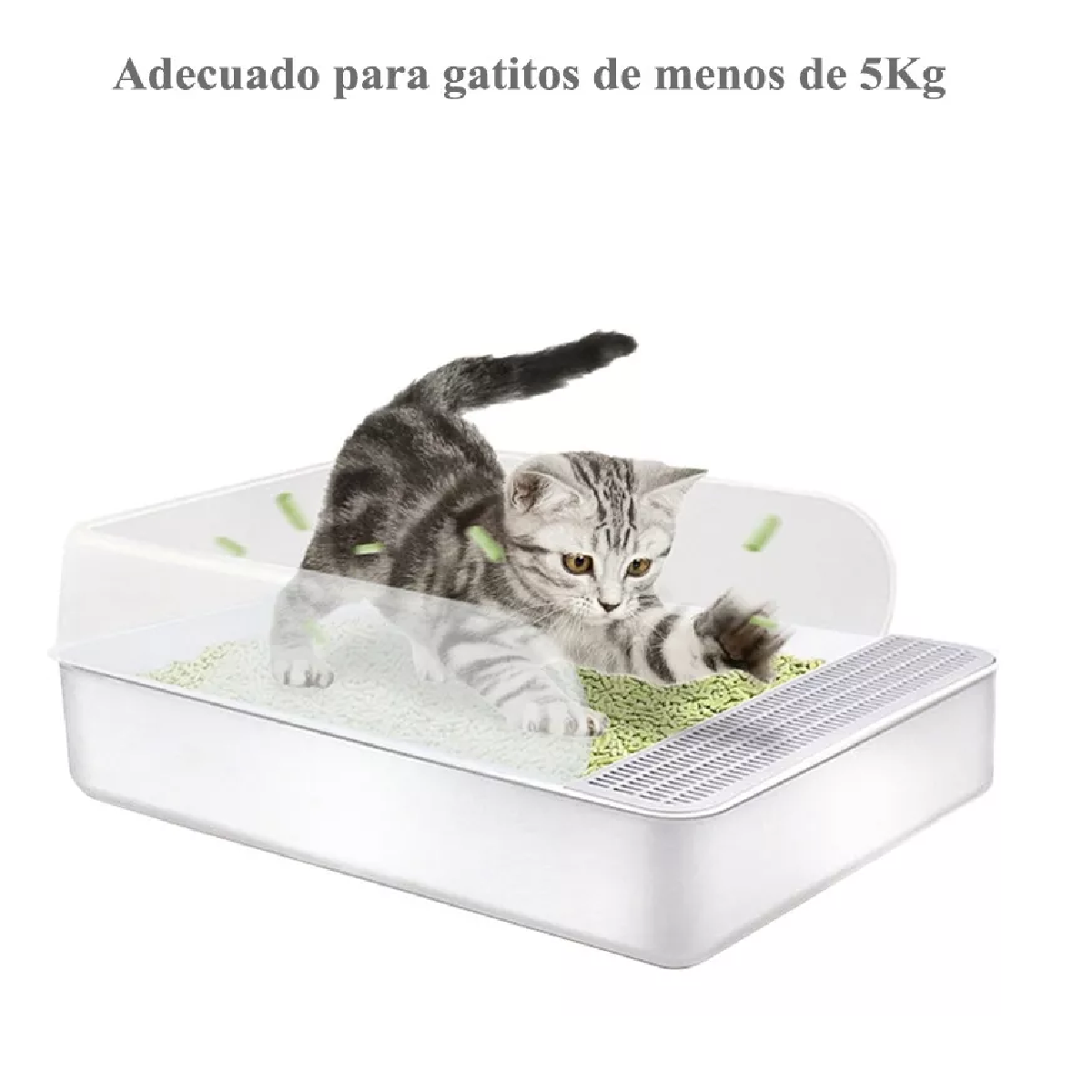 Caja De Arenero Para Mascotas Y Gato Con Recogedor De Areno