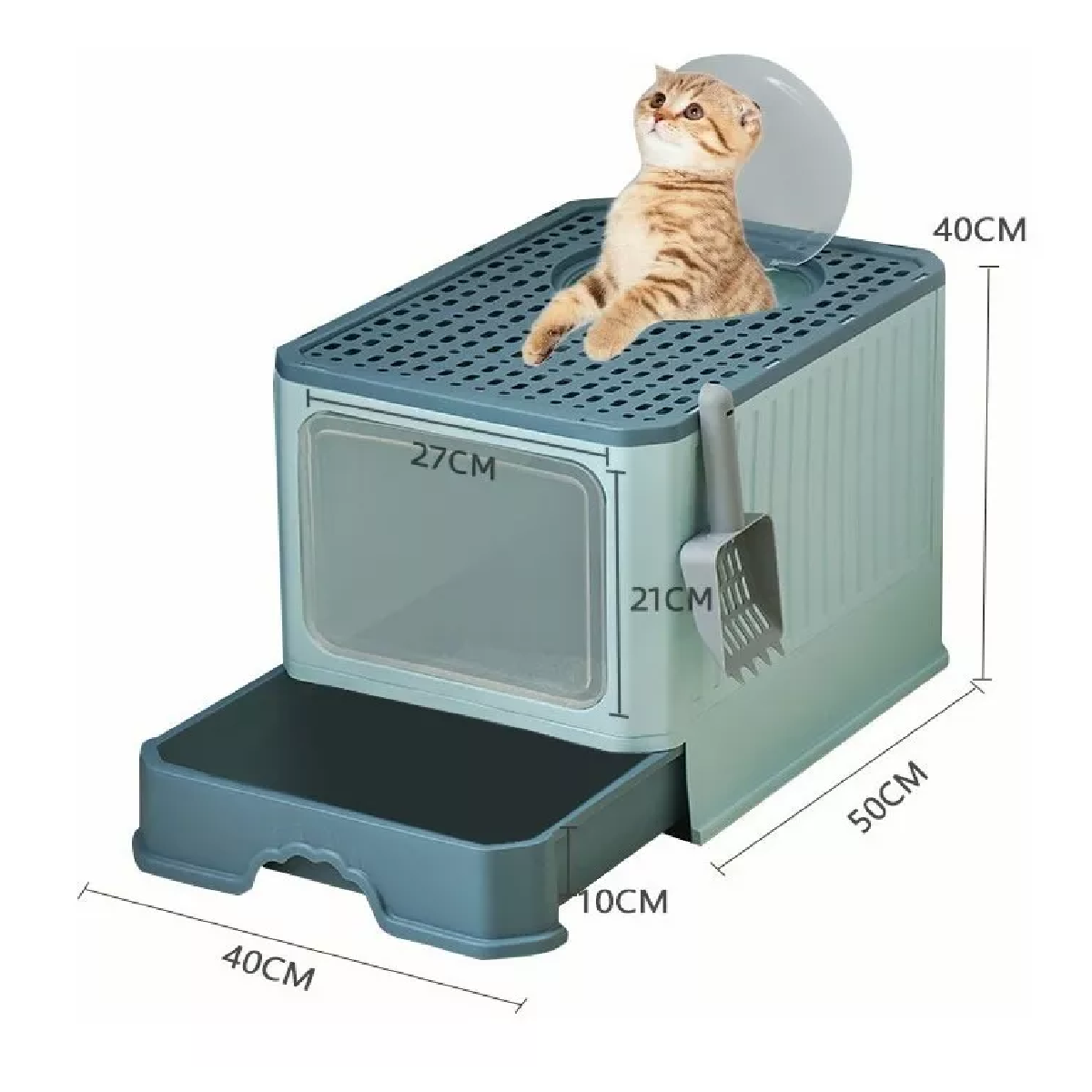 Arenero móvil - inodoro portátil para gatos