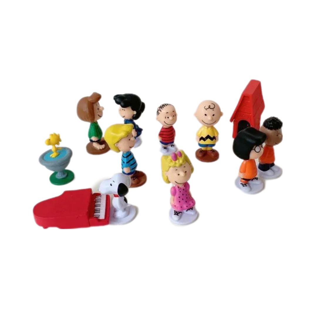 Set De 12 Figuras De Colección Snoopy & Amigos Peanuts
