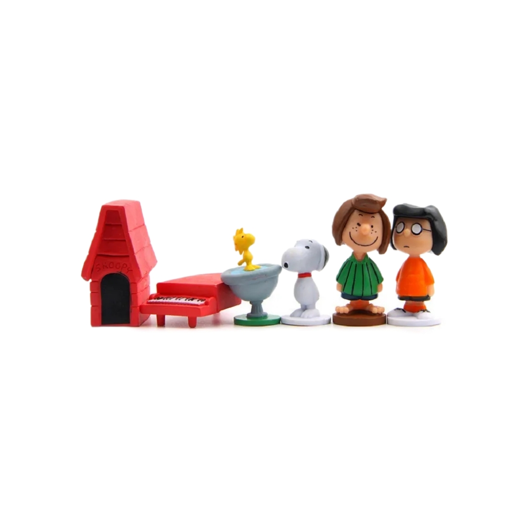 Set De 12 Figuras De Colección Snoopy & Amigos Peanuts