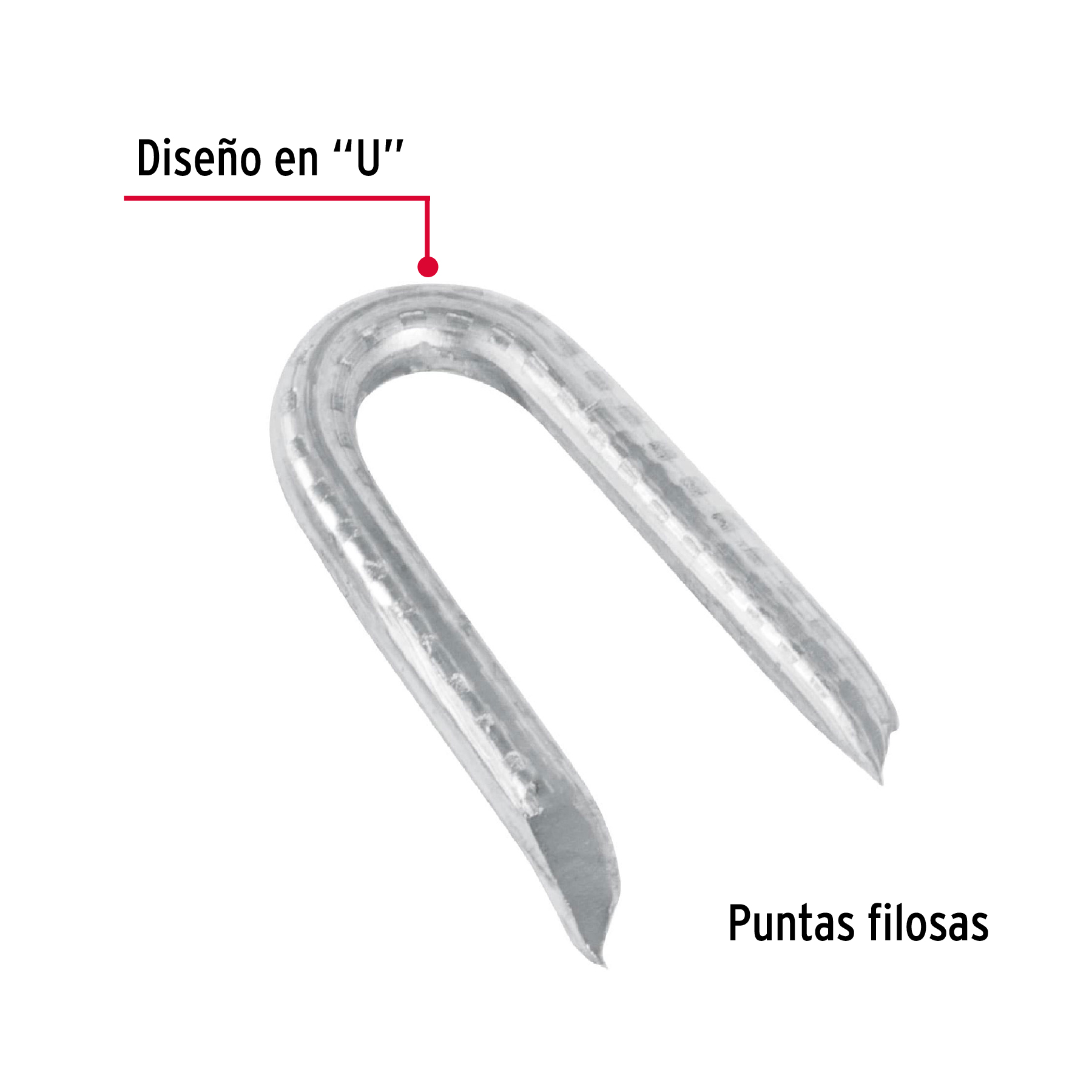 CAJA CON 10 KG GRAPAS 1-1/4" GALVANIZADAS P/ALAMBRE DE PÚAS FIERO 44514