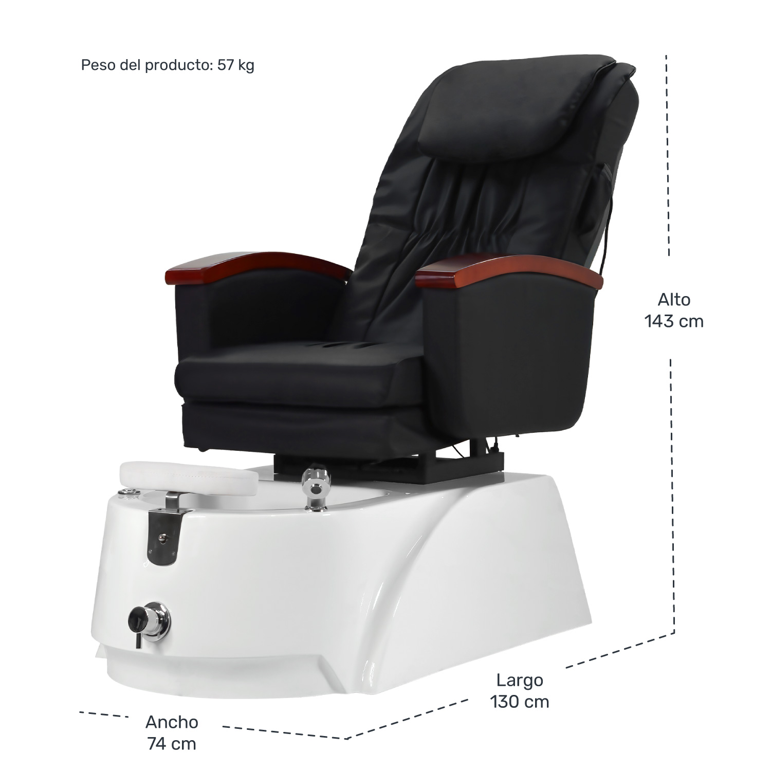 Sillon Spa Masaje Hidromasaje Pedicure Electrico Reclinable
