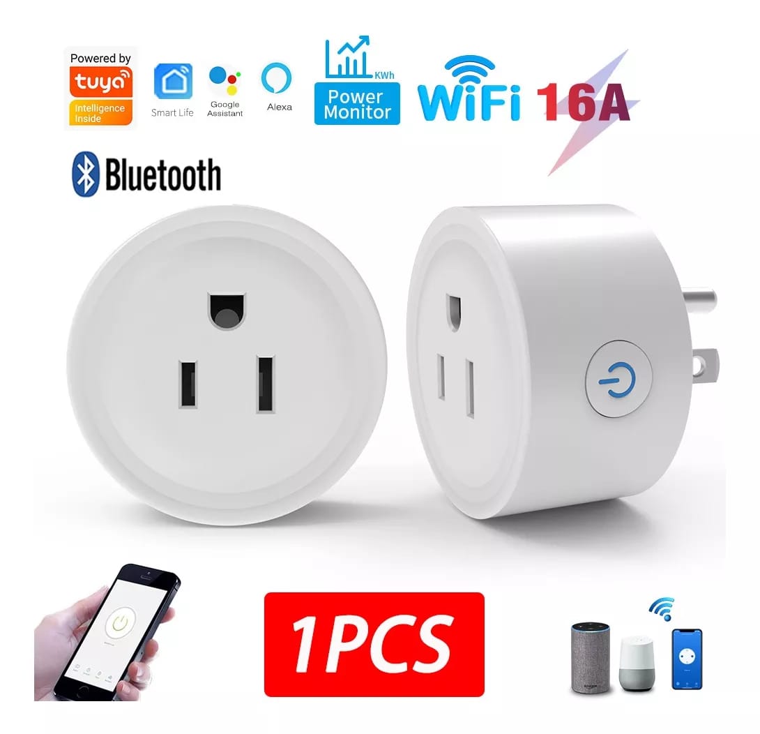 Enchufe Inteligente Wifi Tuya Contacto Alexa Smart Plug