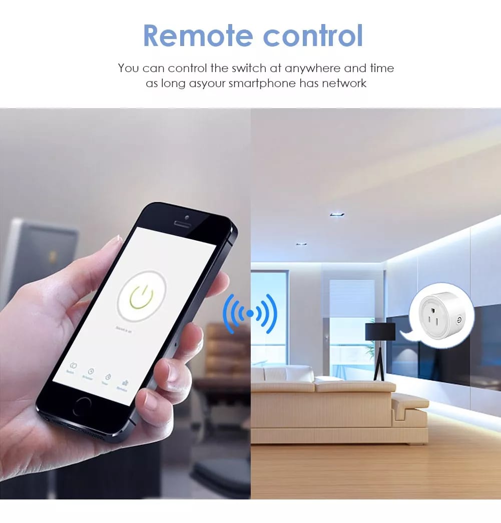 Enchufe Inteligente Wifi Tuya Contacto Alexa Smart Plug