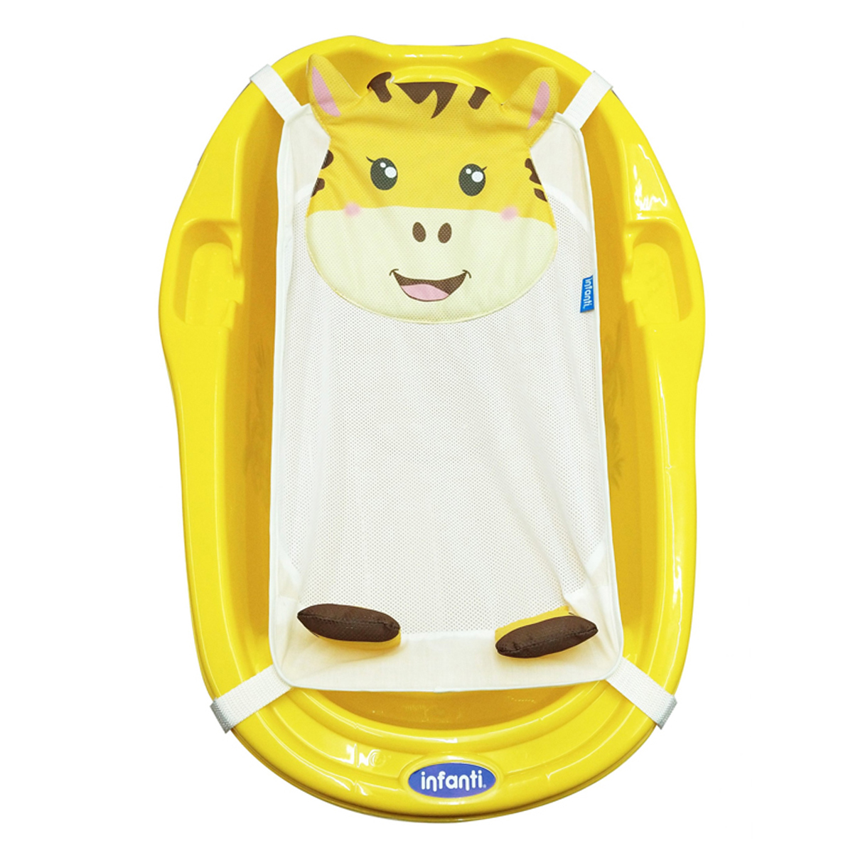 Tina Bañera para Bebe Infanti con Red Jirafa Amarilla