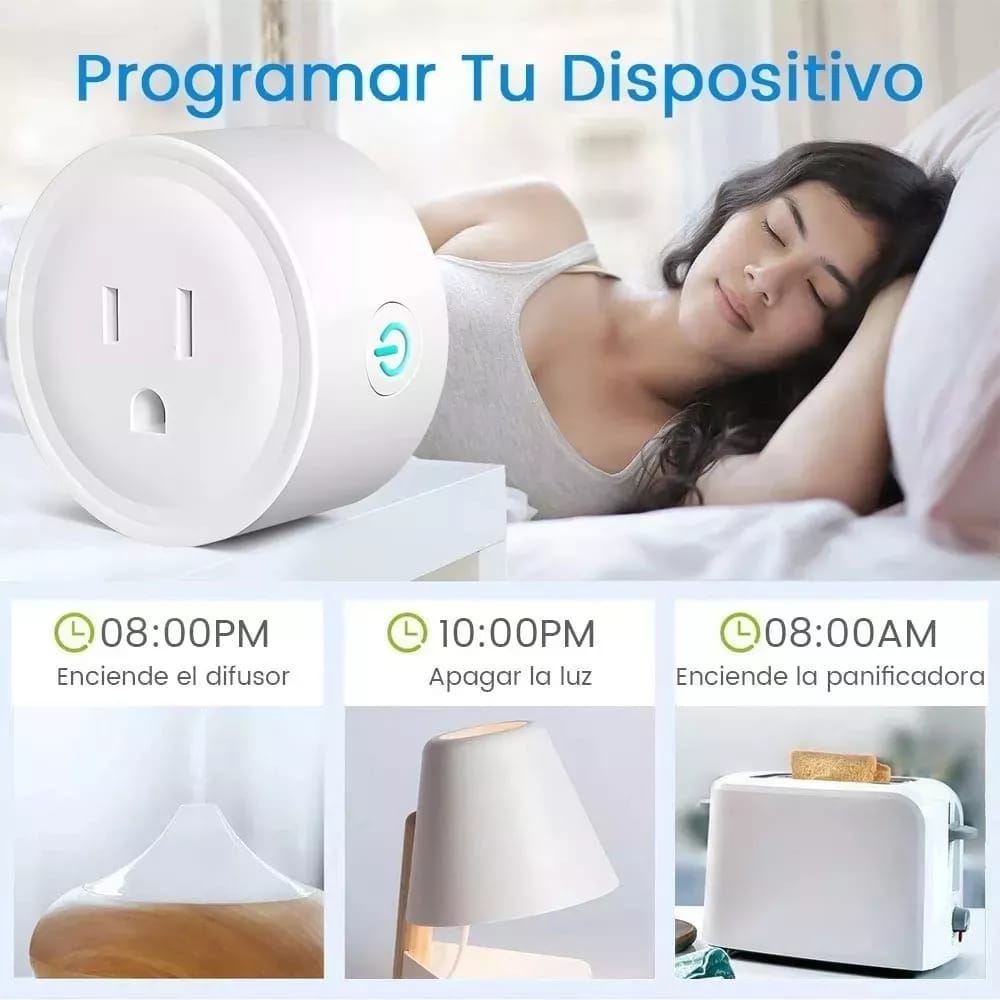 Enchufe Inteligente Wifi Tuya Contacto Alexa Smart Plug