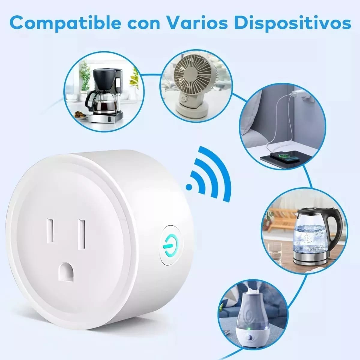 Enchufe Inteligente Wifi Tuya Contacto Alexa Smart Plug