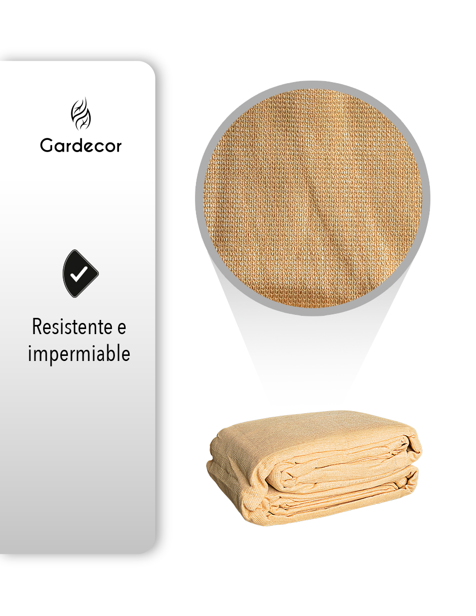 Malla Sombra Para Exteriores, Protección Uv 6x5 Metros.