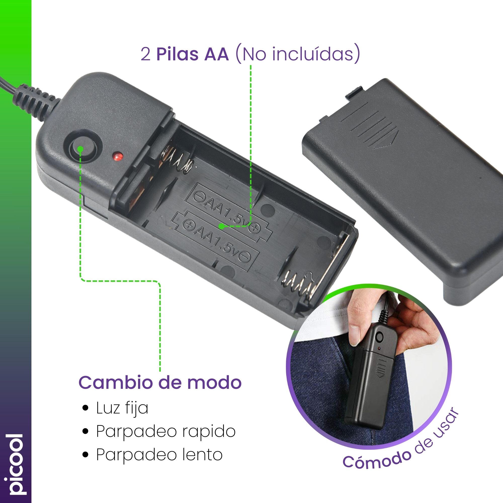 Paquete Mascara Led Oso Sangriento Halloween 2 piezas