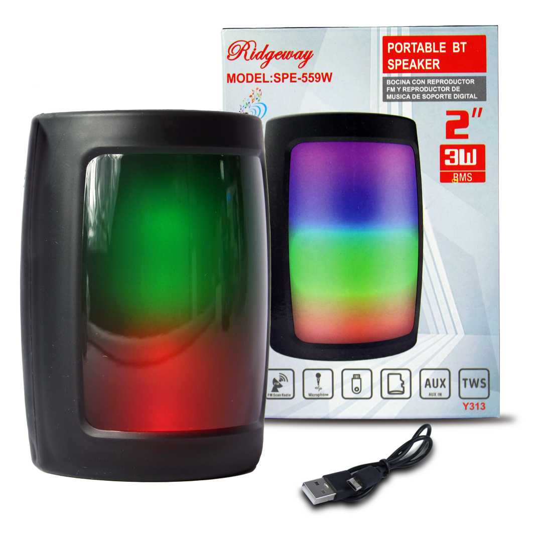 Bocina Ridgeway 2 Pulgadas 3 Watts SPE559W Fm Usb Tf Twf
