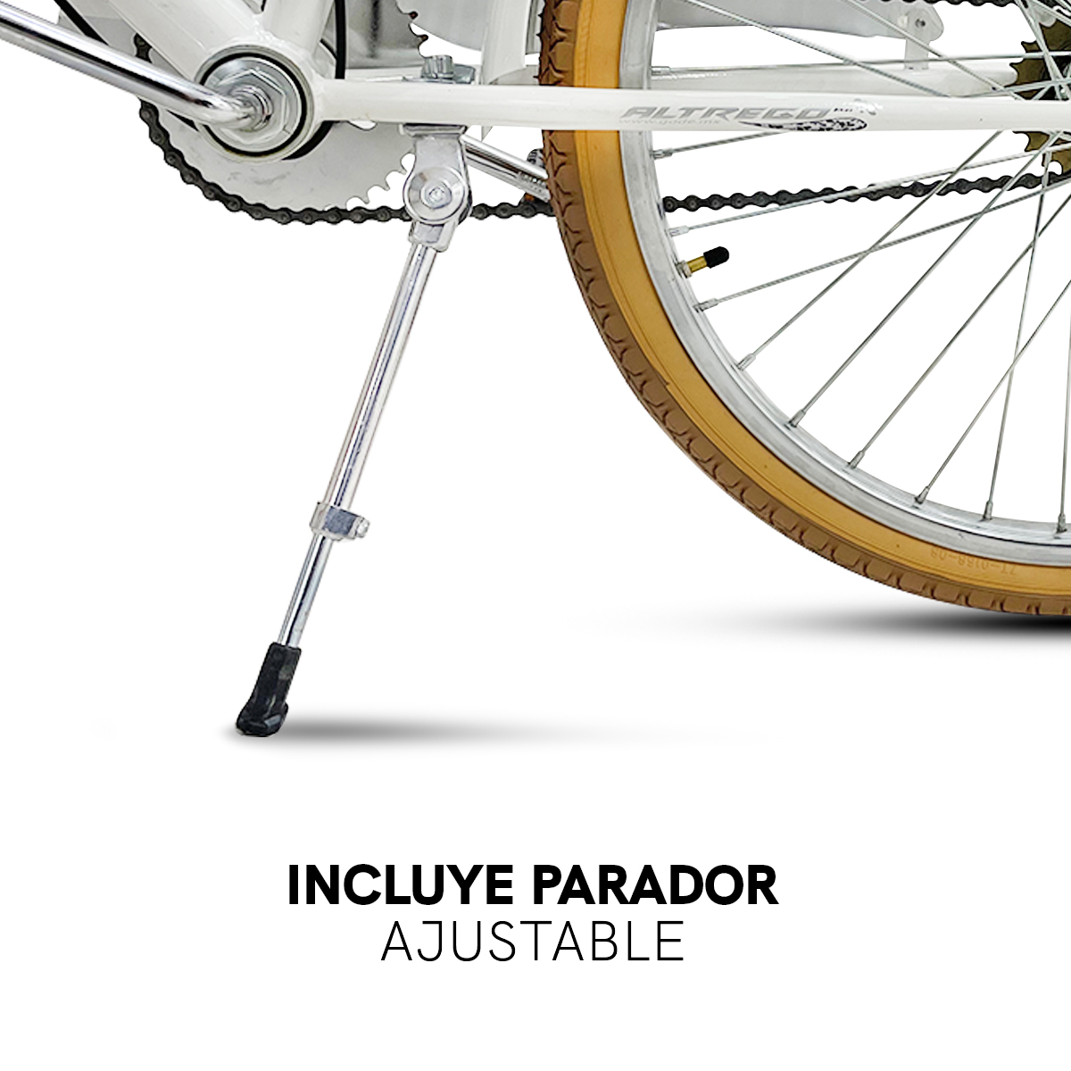 Bicicleta R24 Urbana Cruisier Con Canastilla Y Parrilla Armonia Blanca 