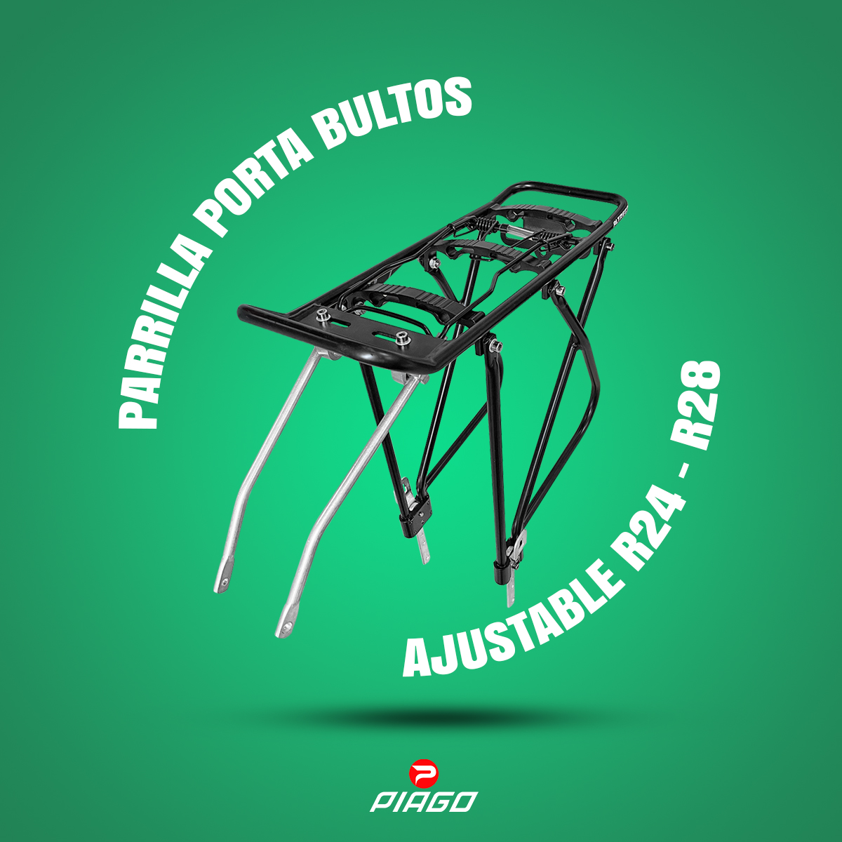 Parrilla Porta Bultos Trasera Bicicleta Varilla Aluminio R24-R28